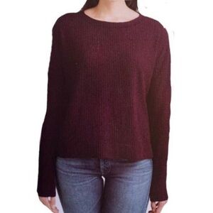 Splendid Merlot Thermal Waffle Top M